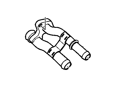 Cadillac 12606860 PIPE,HEATER INLET & OUTLET(INCLUDES 6-8)