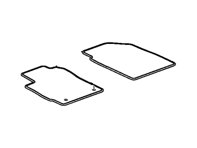 Chevy 95331964 MAT PKG,FRONT & REAR CARPET(INCLUDES 2,3)(BLACK)(INSTALL 0.10)(3.0441 KGS)(W/ Z-SPECIAL LOGO)(15.286)
