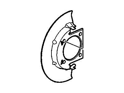 Chevy Suburban 3500 HD Brake Backing Plate - 23432226