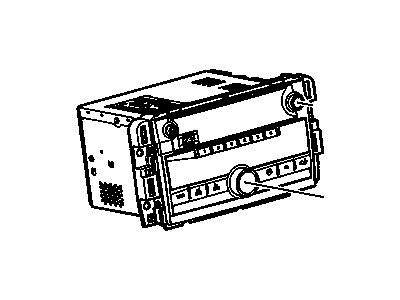 GMC 22823887 RADIO,AMPLITUDE MODULATION/FREQUENCY MODULATION STEREO & CLOCK(SEE GROUP 09.000 "AUDIO SYSTEM/RADIO & CONTROLS" FOR DETAILED ILLUSTRATED VIEW)