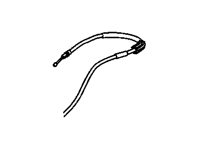 2008 Cadillac DTS Parking Brake Cable - 20866972