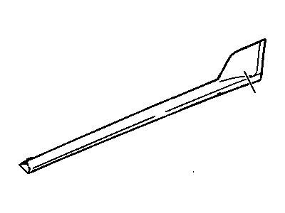 Pontiac 25876641 MOLDING,ROCKER PANEL REAR(INCLUDES 6,7)(PAINT TO MATCH)