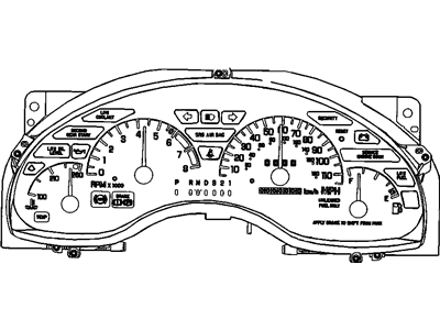 Pontiac Grand Prix Instrument Cluster - 16196002