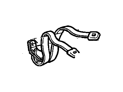 Buick 12515132 Outer Belt Assembly Buckle