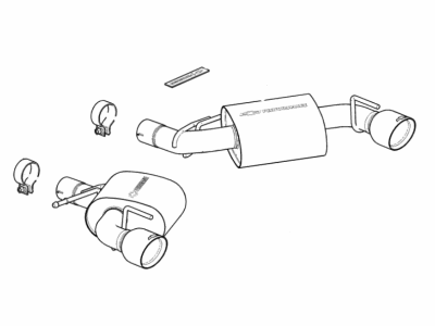 Chevy 84578423 Muffler & Pipe Assembly