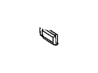 GM 20501589 Rear Molding, Front Passenger Side
