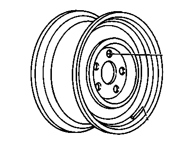 Chevy 9592115 WHEEL,15X7(STAMPED TDW)(*01)