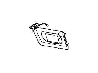 Chevy 25999258 SUNSHADE,(INCLUDES 25-27,29)(GRAY)(ILLUMINATE)(VISOR W/SLIDE ROD)(TOGETHER WITH 25999259(LH) & 25999262(SUPPORT))