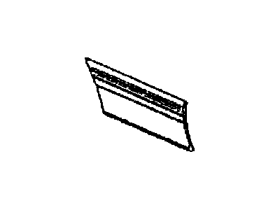 Oldsmobile Custom Cruiser Door Moldings - 9637409