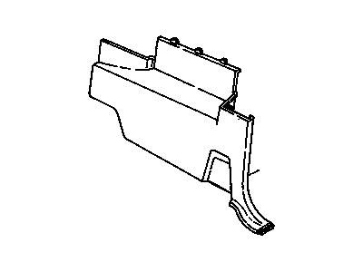 GM 15980705 Panel, Body Interior Trim, Gray, Rear Lower
