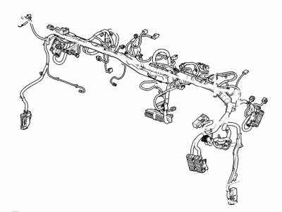Chevy 84158727 HARNESS,INSTRUMENT PANEL WIRING(FOR VEHS BUILT W/O TERMINATOR RESISTOR 19153731 RH SIDE OF HARNESS TAPED TO MAIN BUNDLE PAST CHANNEL)(FOR 2ND DESIGN SEE 84225640)