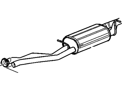 GMC Sierra 3500 Muffler - 15798942