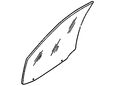 Cadillac 90563879 Door Glass