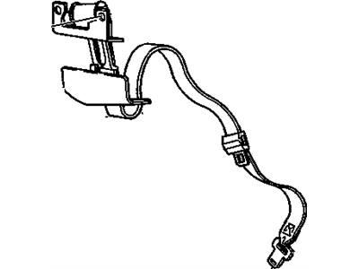 1993 Chevy K2500 Suburban Seat Belt - 12543551