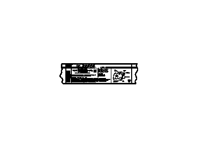 GM 20939473 Label, Vehicle Systems - Cautionary Communications