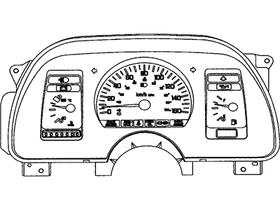 Pontiac Sunbird Instrument Cluster - 25066711