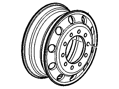 GM 15192019 Wheel, Front Or Rear