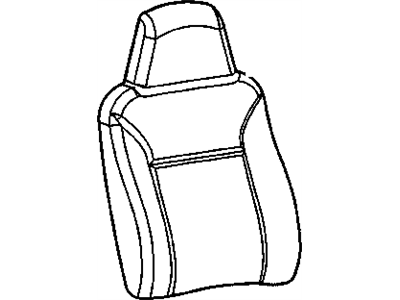 Chevy 19257197 COVER,DRIVER SEAT BACK(EBONY)(BUILT PRIOR TO 9/28/10)(FOR 2ND DESIGN SEE 19258346)