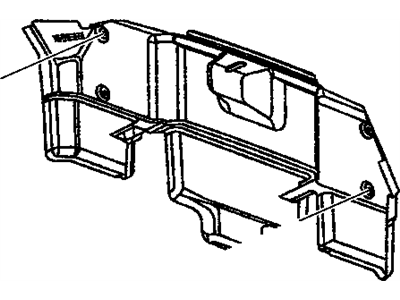 Chevy 10313581 Rear Trim Panel