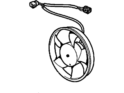 Pontiac Fan Motor - 90244897