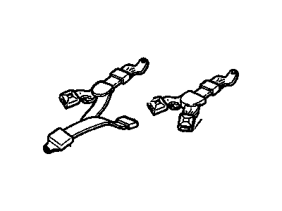1993 Pontiac Bonneville Seat Belt - 12517777