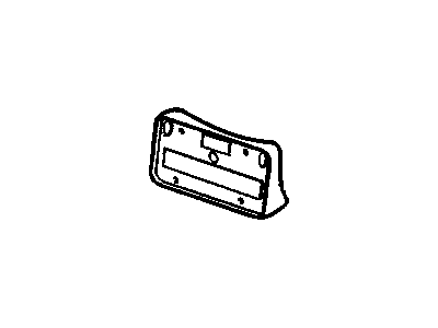 Cadillac 3542280 License Bracket