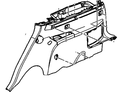 GM 25926991 Panel, Rear Quarter Trim