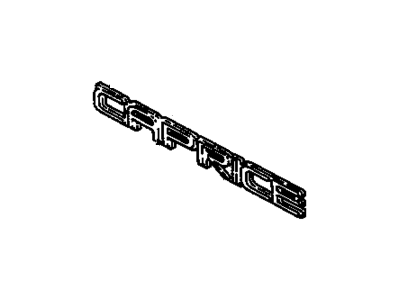 Chevy 10135786 Nameplate