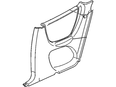 Pontiac 10291979 Lower Quarter Trim