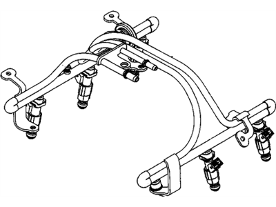 2005 Chevy Monte Carlo Fuel Rail - 24508941