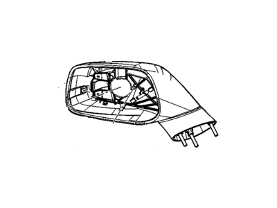 Chevy 20760596 MIRROR,OUTSIDE REAR VIEW(INCLUDES 2,6-11)(PAINT TO MATCH)(NON-MEMORY)(FOR 2ND DESIGN SEE 20969619)