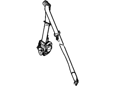 GM 22756591 Retractor, Seat Belt, Front