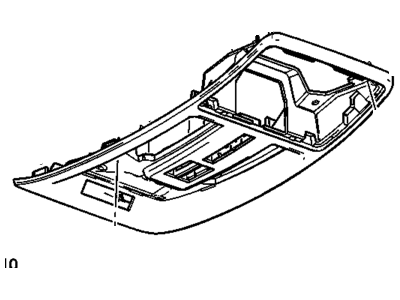 Cadillac 23448098 CONSOLE,ROOF(INCLUDES 2-5,7-17)(TITANIUM)