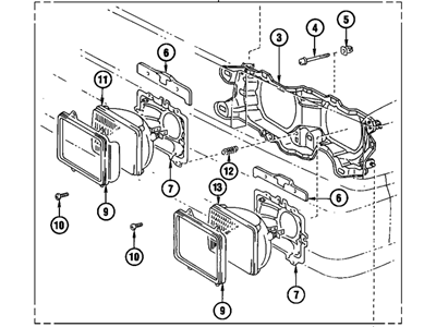 1988 Chevy Nova Headlight - 94845457