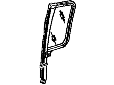 Cadillac 25613442 Vent Glass