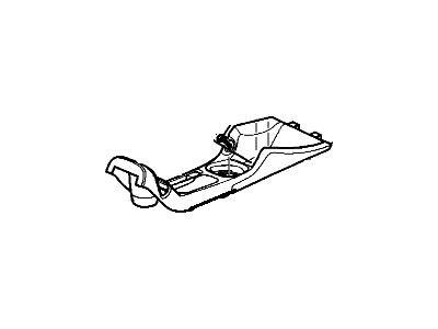 GM 10400720 Plate, Floor Console, Front