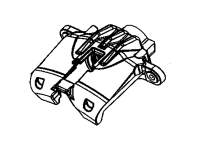 GM 20932051 Caliper, Wheel Brake Cylinder/Caliper, Red, Rear