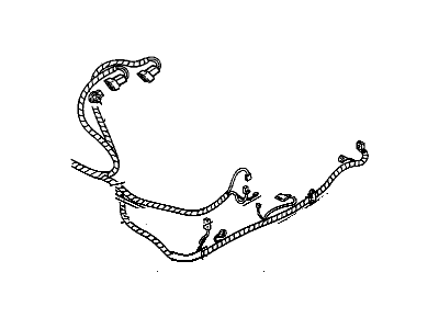 Pontiac 12162427 CONNECTOR,INSTRUMENT PANEL WIRING HARNESS(PART OF 12)(NATURAL)(8-WAY MALE)(W/O LEADS)(10.186)