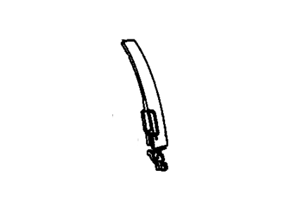 GM 16627468 Handle, Outside, Black, Front Passenger Side