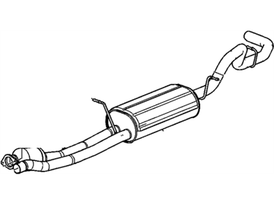 GMC Sierra 3500 Muffler - 88983229