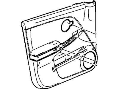 Chevy 15789353 TRIM,FRONT SIDE DOOR(INCLUDES 2,12)(CASHMERE)