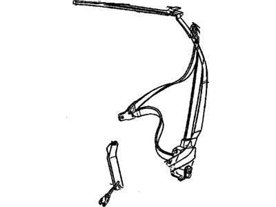 1994 Chevy Corvette Seat Belt - 12524349