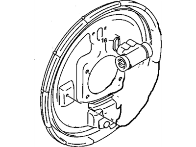 Chevy Tracker Brake Backing Plate - 96064819