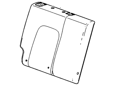 GM 94509770 Cover, Rear Seat Back, Black
