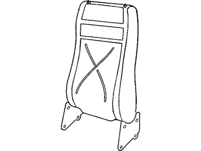 GM 12521231 Seat Back Frame, Front Driver Side