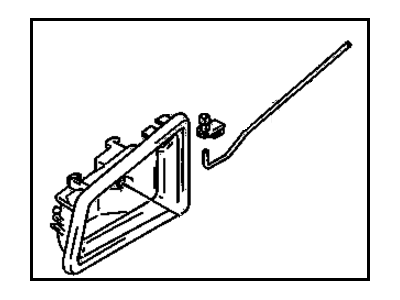 GM 30012534 Handle, Inside, Passenger Side