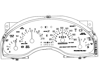 Buick Regal Instrument Cluster - 16174034