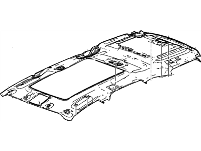 GM 19167416 Panel, Roof Headlining, Gray