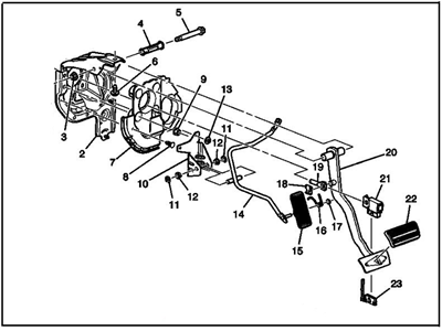 GM 15827733 Pedal, Accelerator Pedal