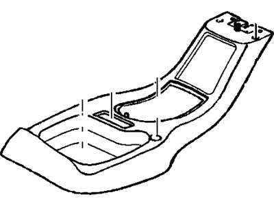GM 15966598 Plate, Seat Separator Console
